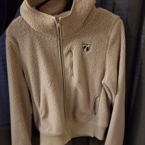 American Eagle fuzzy zip up